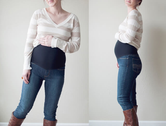 DIY Maternity Jeans